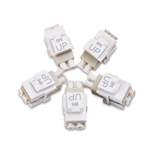 Cable Matters 10-Pack LC Duplex Multimode Fiber Keystone Jack in Ivory