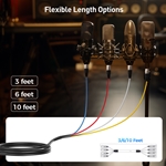 Cable Matters 4-Channel XLR Male to XLR Female Snake Cable