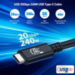 Cable Matters Right Angle USB4 Cable