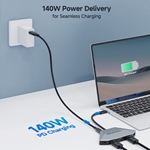 Cable Matters USB-C® MST Adapter with Power Delivery