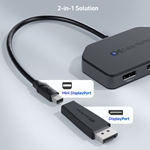 Cable Matters Mini DisplayPort 1.4 Triple Video Hub