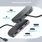 Cable Matters USB-C Triple Video Hub with Charging