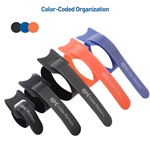 Cable Matters 100-Pack, Assorted Reusable Hook-and-Loop Cable Ties - 4,6,8 Inches