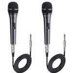 Cable Matters 2-Pack, Cardioid Dynamic Vocal Microphone - 15ft