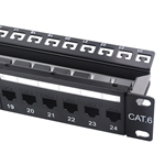 Cable Matters 1U 24-Port UTP Cat 6 Ethernet Patch Panel with Inline Keystone