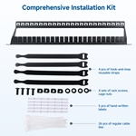 Cable Matters 1U 24-Port UTP Cat 6 Ethernet Patch Panel with Inline Keystone