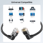 2-Pack, Cat 6 RJ45 Patch Cable with Rotatable RJ45 Connectors