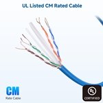 Cable Matters [UL Listed] In-Wall Rated (CM) Cat6 Bulk Ethernet Cable 500 ft