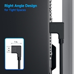 Right Angle DisplayPort 1.4 Cable