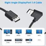 Right Angle DisplayPort 1.4 Cable