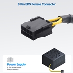 2-Pack, 8 Pin EPS Male to Female Power Extension Cord