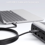 USB4 20Gbps Cable with Side Screw Locking