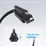 USB4 20Gbps Cable with Top Screw Locking