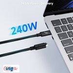 USB4 20Gbps Cable with Top Screw Locking