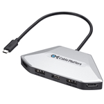 USB-C® MST Adapter with Combo Video Ports