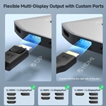 USB-C® MST Adapter with Combo Video Ports