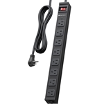 [ETL Certified] Wall-Mountable 8 Outlet Power Strip