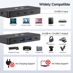 4-Port USB-A & USB-C Switch with Remote Control