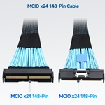 MCIO x24 148 Pin Cable - 2.8 ft/0.85m