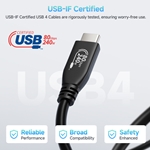 USB-IF Certified 80Gbps USB4® Cable