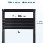 2-Pack, 1U Rach Mount Panel Spacer