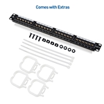 Cable Matters [UL Listed] Rackmount or Wallmount 24-Port Cat6 RJ45 Patch Panel