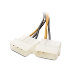 Cable Matters 2-Pack PCI-E 6 Pin to 2 Molex Power Cable 6 Inches