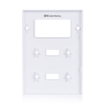 Cable Matters 5-Pack Triple-Gang Toggle Switch Wall Plate for Decorator Device in White