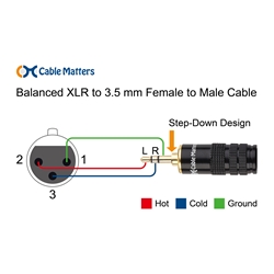  Cable Matters Cable XLR de 0.138 in a XLR de 15 pies