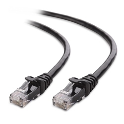 Cable Matters Snagless Cat6 Ethernet-kabel (Cat6-kabel, Cat 6-kabel) i  svart 6m